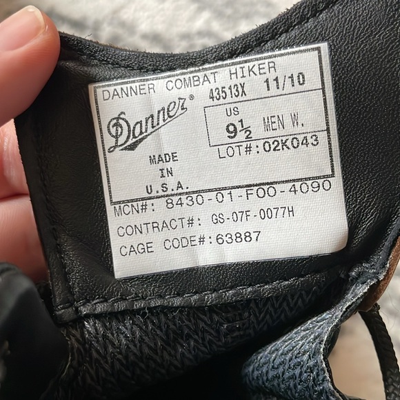 Danner Combat Hiker Brown Leather Boots Men’s W 9.5 - Picture 6 of 12